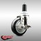 Service Caster 4 Inch 316SS Black Polyurethane Swivel 1-3/8 Inch Expanding Stem Caster Brake SCC-SS316EX20S414-PPUB-BLK-TLB-138 - alternate 3